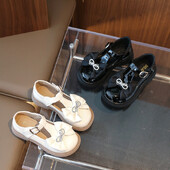 Pantofi Mici din Piele Fete Noua Primavara si Toamna Pantofi Lefu Talpa Moale Copii, Pantofi Printesa Fata Mare