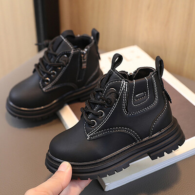 Cizme de iarnă Martins Oulylan 2024 pentru copii, băieți, fete, cu talpă moale, din piele, anti-alunecare, cizme pentru copii, impermeabile, rezistente la murdărie