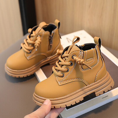 Cizme de iarnă Martins Oulylan 2024 pentru copii, băieți, fete, cu talpă moale, din piele, anti-alunecare, cizme pentru copii, impermeabile, rezistente la murdărie