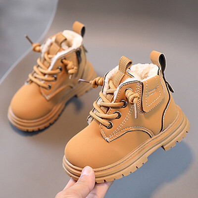 Cizme de iarnă Martins Oulylan 2024 pentru copii, băieți, fete, cu talpă moale, din piele, anti-alunecare, cizme pentru copii, impermeabile, rezistente la murdărie