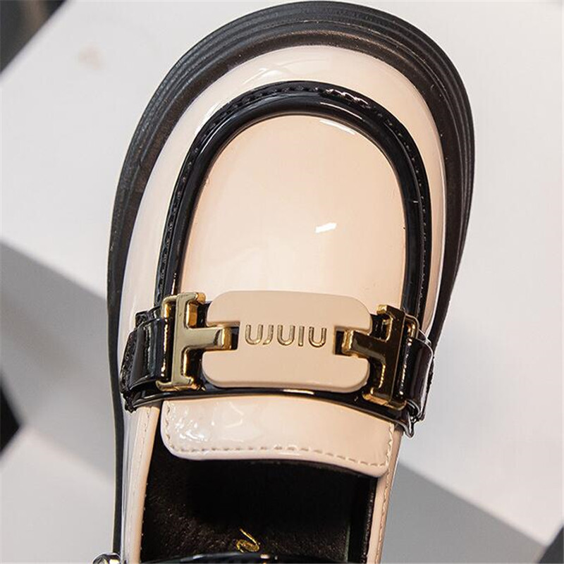 Kožne cipele u engleskom stilu za djevojčice, jesen 2023., crne kožne cipele za djevojčice, dječje jednostruke cipele s mekanim potplatom, cipele za princezu