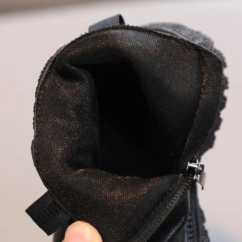 Baywelli lastesaapad poistele Tüdrukud Mood Lapsed Pahkluu Lumesaapad Kummist tald Sügis Soe Talvine Külg Lukk Lastejalatsid