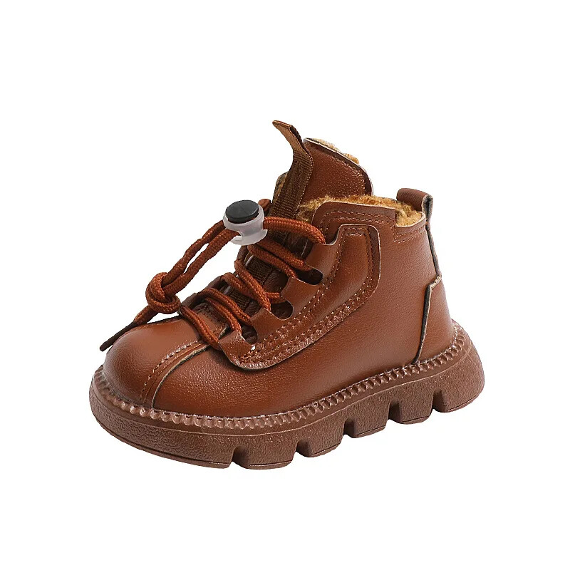 Laste poolsaapad poisid tüdrukud paksud soojad plüüsist karusnahast saapad sügistalv lapsed vabaaja lumesaapad kummist suurus 21-30 uus