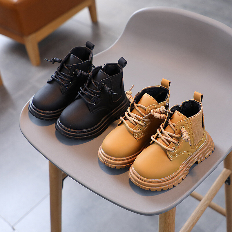 2023 Cizme noi pentru fete simple, versatile, maro, negru, pentru școală, cool, copii, băieți, cizme scurte, transport gratuit, primăvară, toamnă, ocazional