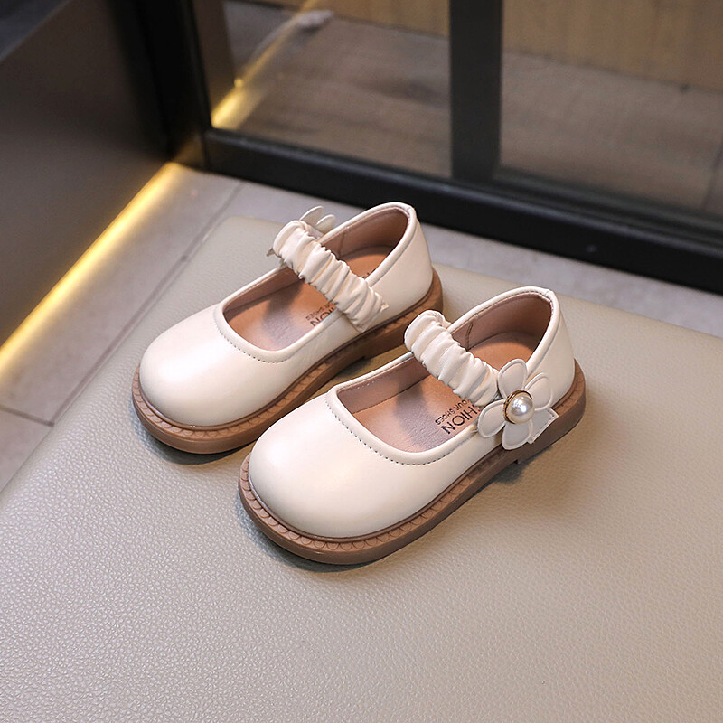 Kožne cipele princeze za djevojčice Nove slatke dječje cipele s cvjetnim haljinama Modne proljetne jesenske dječje ravne cipele za vjenčanje Svestrane