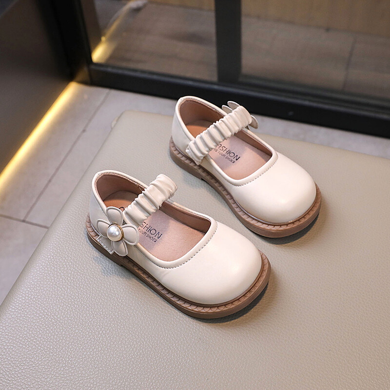 Kožne cipele princeze za djevojčice Nove slatke dječje cipele s cvjetnim haljinama Modne proljetne jesenske dječje ravne cipele za vjenčanje Svestrane