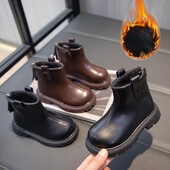 Uued 2024. aasta sügistalvised beebid, lühikesed saapad, soojad tüdrukud, poisid, kingad, nahast lastesaapad, moed, pehmed väikelaste lumesaapad