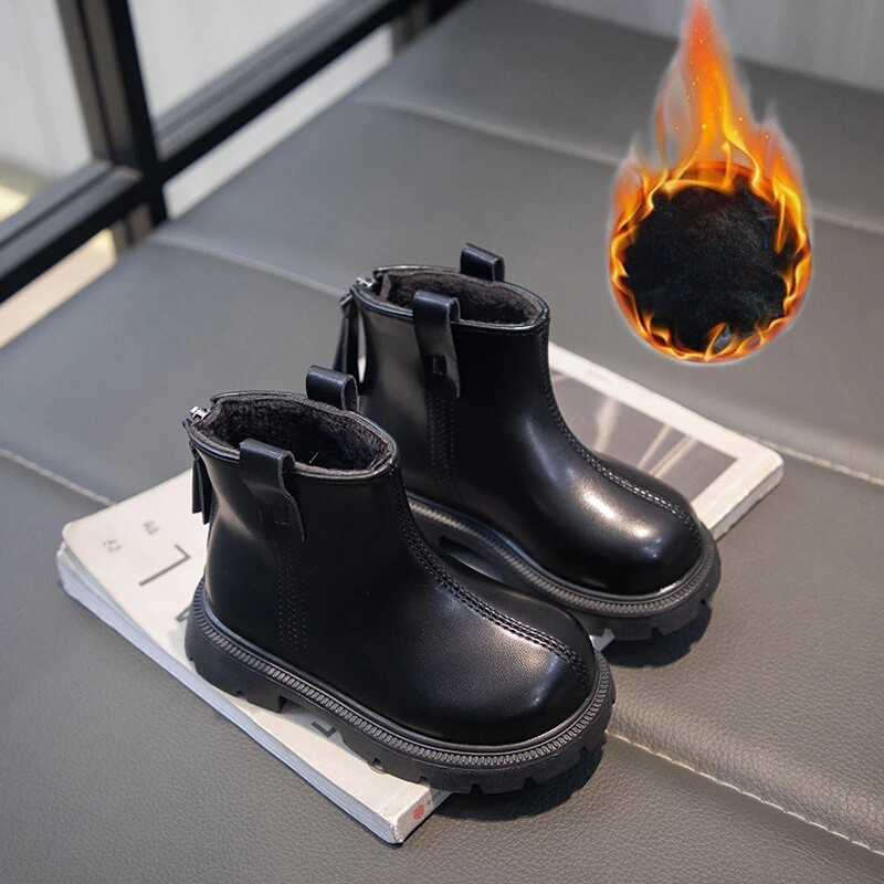 Uued 2024. aasta sügistalvised beebid, lühikesed saapad, soojad tüdrukud, poisid, kingad, nahast lastesaapad, moed, pehmed väikelaste lumesaapad