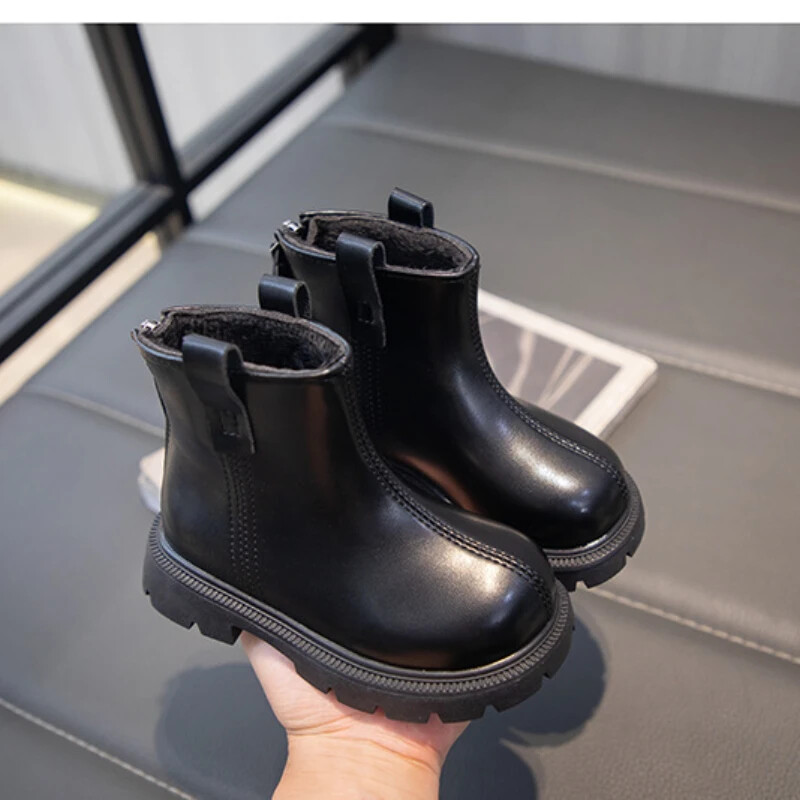 Uued 2024. aasta sügistalvised beebid, lühikesed saapad, soojad tüdrukud, poisid, kingad, nahast lastesaapad, moed, pehmed väikelaste lumesaapad