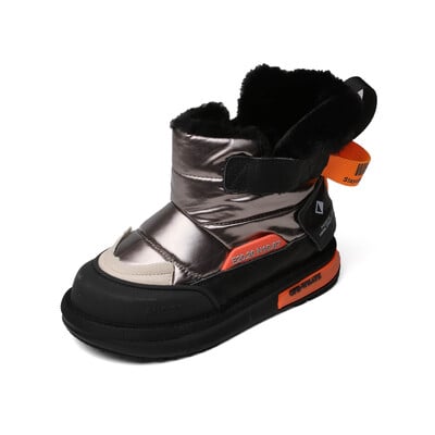 Iarnă Copii Băieți Ghete de zăpadă pentru bebeluși Pantofi din bumbac Plush Wareproof Copii Fete Cizme scurte Mărimea 31-36