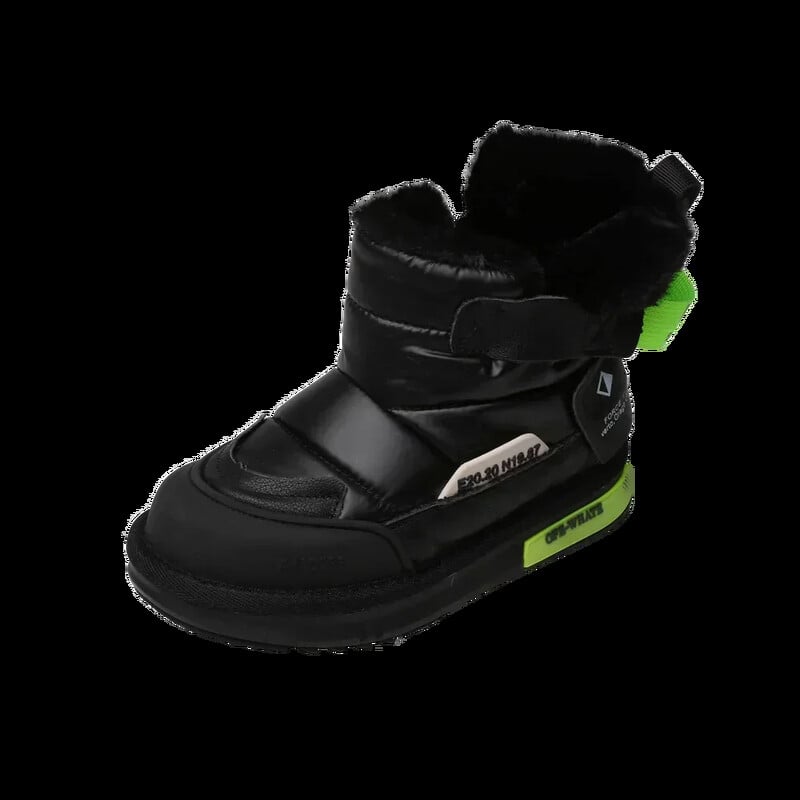 Iarnă Copii Băieți Ghete de zăpadă pentru bebeluși Pantofi din bumbac Plush Wareproof Copii Fete Cizme scurte Mărimea 31-36