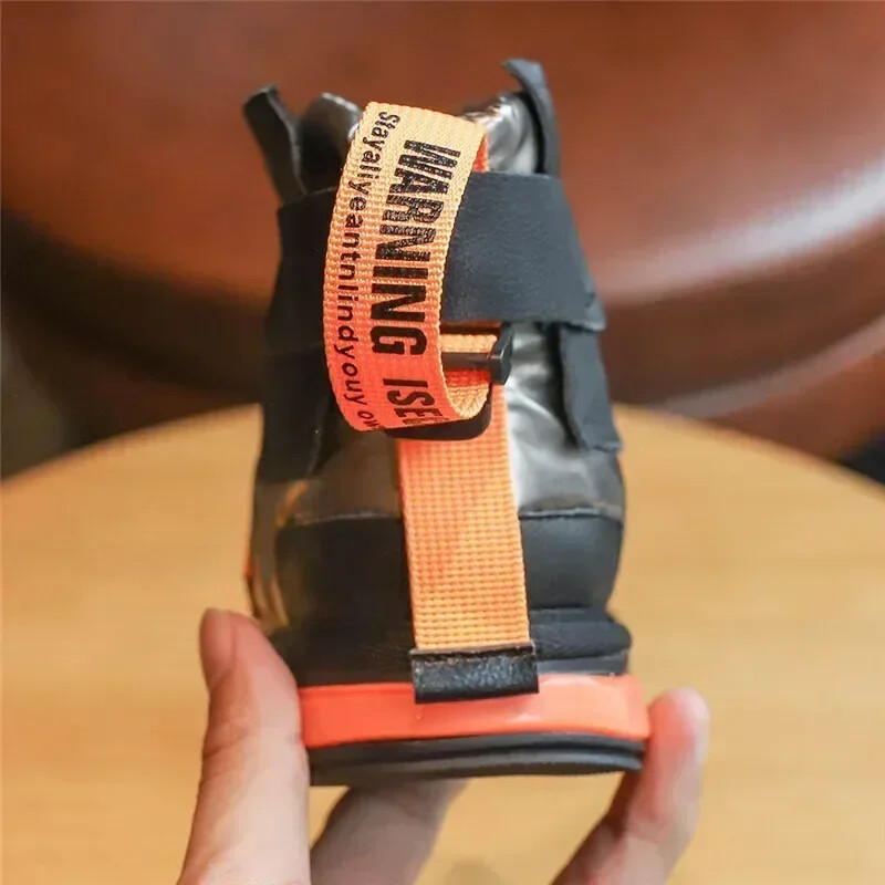 Iarnă Copii Băieți Ghete de zăpadă pentru bebeluși Pantofi din bumbac Plush Wareproof Copii Fete Cizme scurte Mărimea 31-36