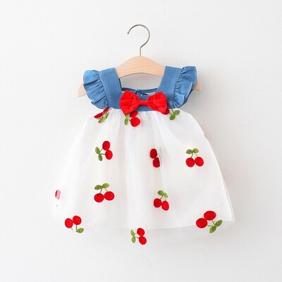 Summer New Girl Rochie cu bretele pentru copii Rochie prințesă fără mâneci pentru copii 0-3 ani Îmbrăcăminte nou-născuți