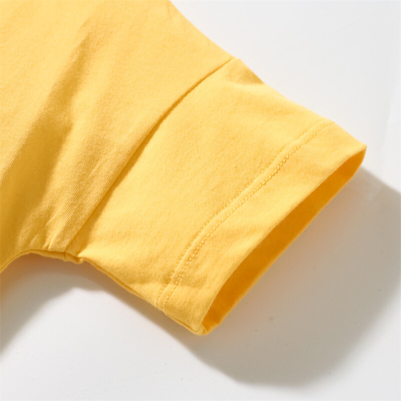 Hüppemeetrid 2–8 aastat uustulnuk Tüdrukutele Kleidid Lillede aplikatsioonid Kuum Müük Suvised Lasteriided Lühikeste varrukatega Beebipüksid