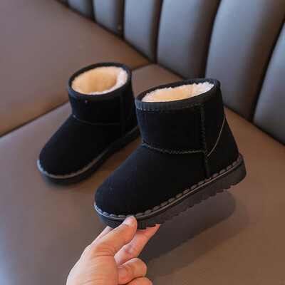 Mood Laste vabaajajalatsid Tüdrukud poisid Puuvillased lumesaapad Soojad Lastesaapad Poiss Talvised puuvillased kingad Tossud ботинки мартин