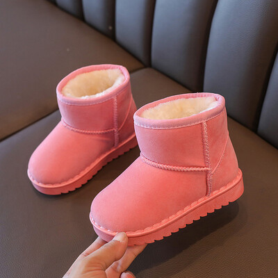 Mood Laste vabaajajalatsid Tüdrukud poisid Puuvillased lumesaapad Soojad Lastesaapad Poiss Talvised puuvillased kingad Tossud ботинки мартин