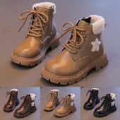 Laste talvised soojad libisemiskindlad saapad Tüdrukutele Poolsaapad Madala kontsaga saapad Lastejalatsid Lastele Poistele Tüdrukutele Saapad botas niña