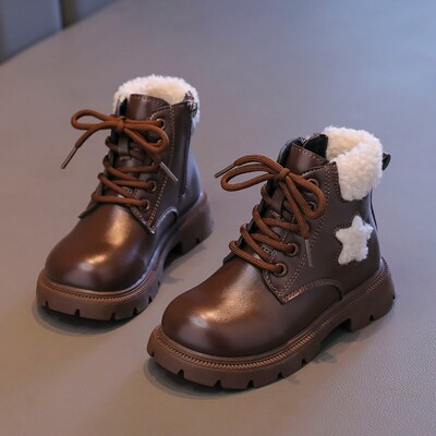 Laste talvised soojad libisemiskindlad saapad Tüdrukutele Poolsaapad Madala kontsaga saapad Lastejalatsid Lastele Poistele Tüdrukutele Saapad botas niña