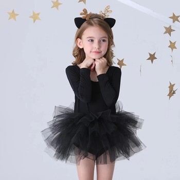 Νέο φόρεμα μπαλέτου για κορίτσια TuTu 2-8 Ys Fashion Professional Kids Dancing Party Dress Performance Στολή Πριγκίπισσα Νυφικό