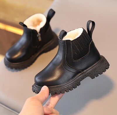Jesen Zima Dječje kratke čizme Super tople cipele za dječake i djevojčice Dječje čizme od pu kože Modne čizme za malu djecu Dječje cipele za snijeg
