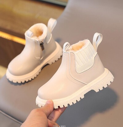 Jesen Zima Dječje kratke čizme Super tople cipele za dječake i djevojčice Dječje čizme od pu kože Modne čizme za malu djecu Dječje cipele za snijeg