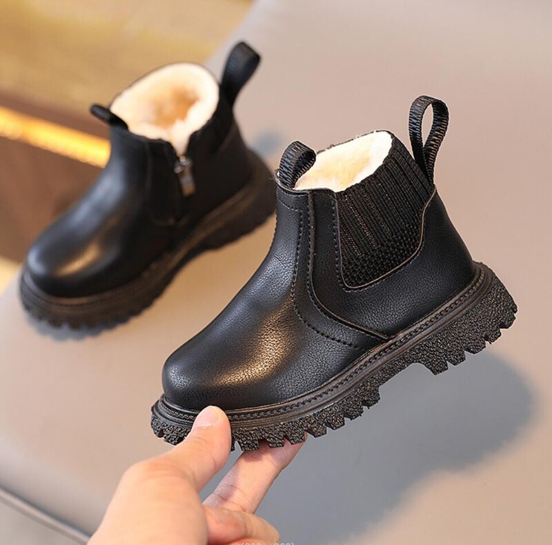 Jesen Zima Dječje kratke čizme Super tople cipele za dječake i djevojčice Dječje čizme od pu kože Modne čizme za malu djecu Dječje cipele za snijeg