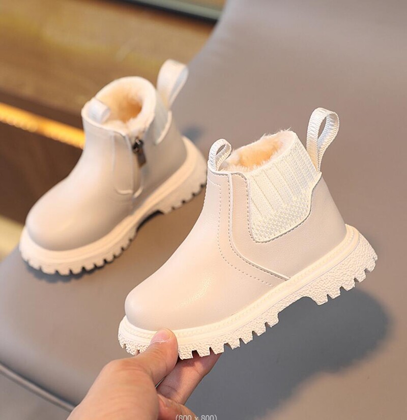 Jesen Zima Dječje kratke čizme Super tople cipele za dječake i djevojčice Dječje čizme od pu kože Modne čizme za malu djecu Dječje cipele za snijeg