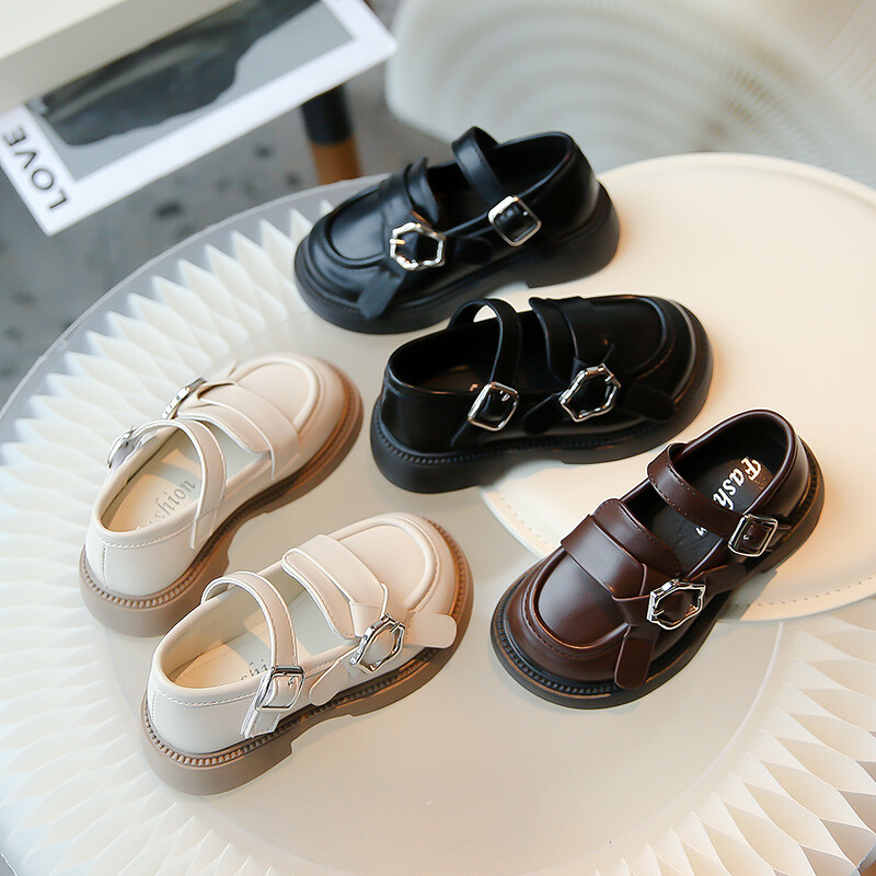 2024, de primăvară, în stil britanic, pantofi dulci din piele pentru copii, pentru fete, uniformă, versatilă, pentru petrecere, moale, confortabil, la modă.
