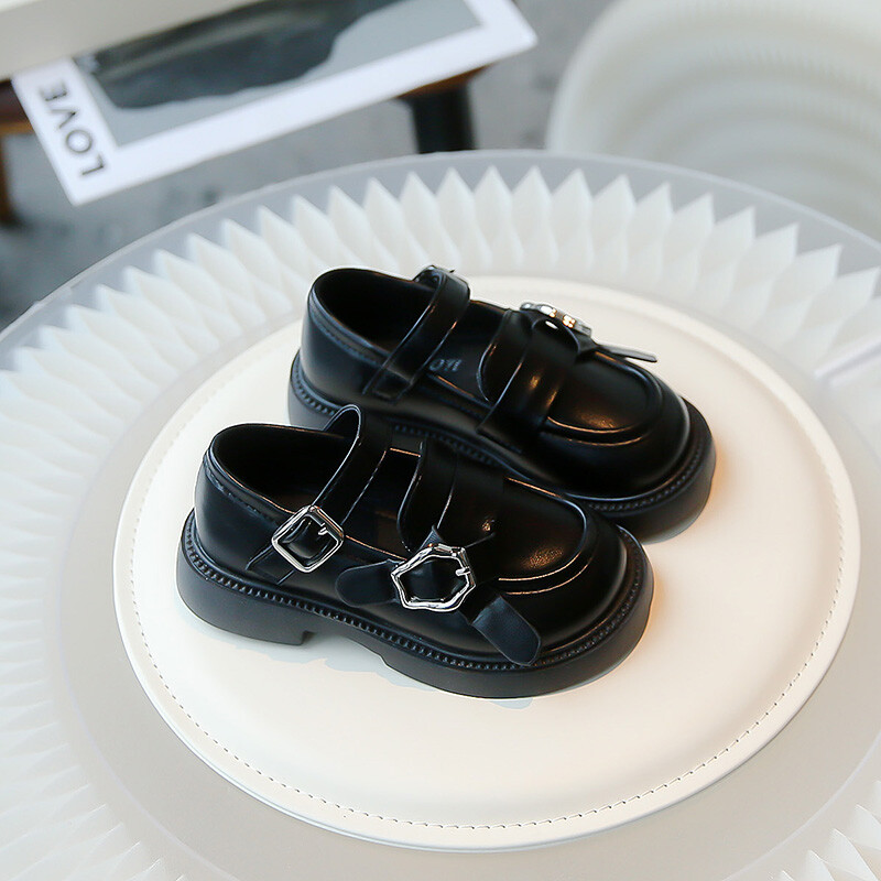 2024, de primăvară, în stil britanic, pantofi dulci din piele pentru copii, pentru fete, uniformă, versatilă, pentru petrecere, moale, confortabil, la modă.