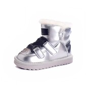 Uued Talvised Laste Lumesaapad Peegel Nahast Tüdrukute Saapad Veekindlad Libisemiskindlad Soojad Paksud Poiste Saapad Väikelaste Beebikingad