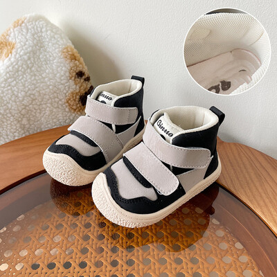 Zimske nove zimske čizme za martinjanje s plišanom izolacijom za dječake i djevojčice, moderne kratke čizme za 0-5 godina