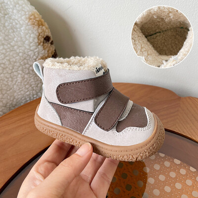 Zimske nove zimske čizme za martinjanje s plišanom izolacijom za dječake i djevojčice, moderne kratke čizme za 0-5 godina