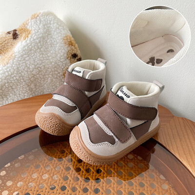 Zimske nove zimske čizme za martinjanje s plišanom izolacijom za dječake i djevojčice, moderne kratke čizme za 0-5 godina