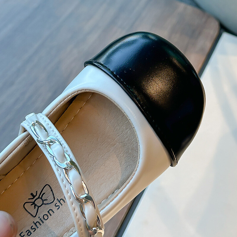 2024. aasta sügise uued laste nahast kingad tüdrukutele Moodsad Korea stiilis printsessi pehme põhjaga elegantsed pärlitest pulmakingad