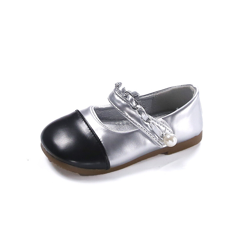 2024. aasta sügise uued laste nahast kingad tüdrukutele Moodsad Korea stiilis printsessi pehme põhjaga elegantsed pärlitest pulmakingad