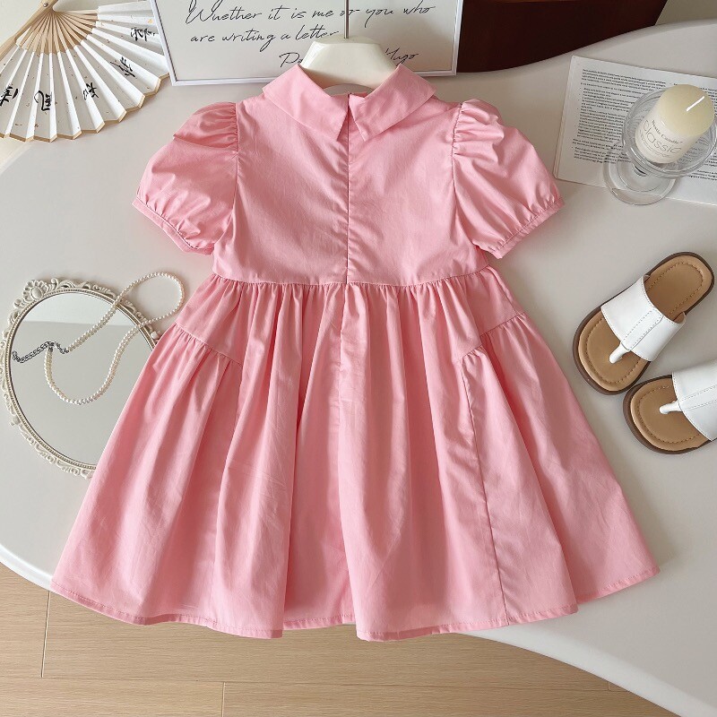 Haljina za djevojčice Ljetna haljina princeze s puf rukavima Retro dječje haljine Dječje vintage haljine Rođendanska zabava Haljina za djevojčice 2-7 godina