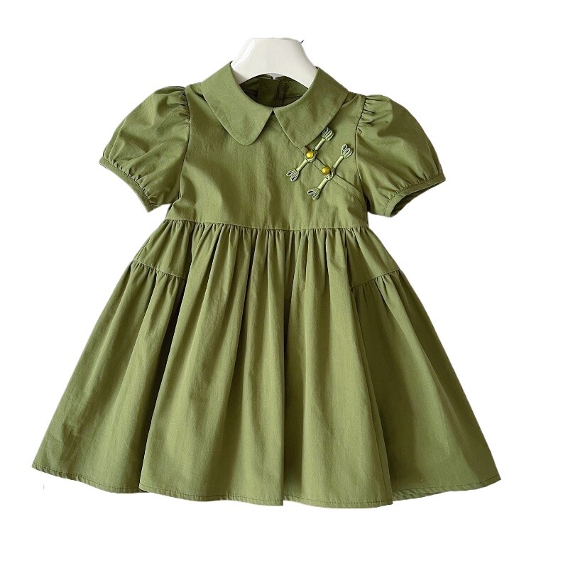 Haljina za djevojčice Ljetna haljina princeze s puf rukavima Retro dječje haljine Dječje vintage haljine Rođendanska zabava Haljina za djevojčice 2-7 godina