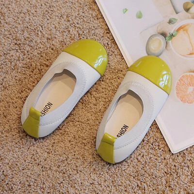 Kevad-sügis painduvad balletikingad beebitüdrukutele Armsad tarretisega lakknahast printsessikingad Mix Color Laste Gilrsi tantsukingad H01093