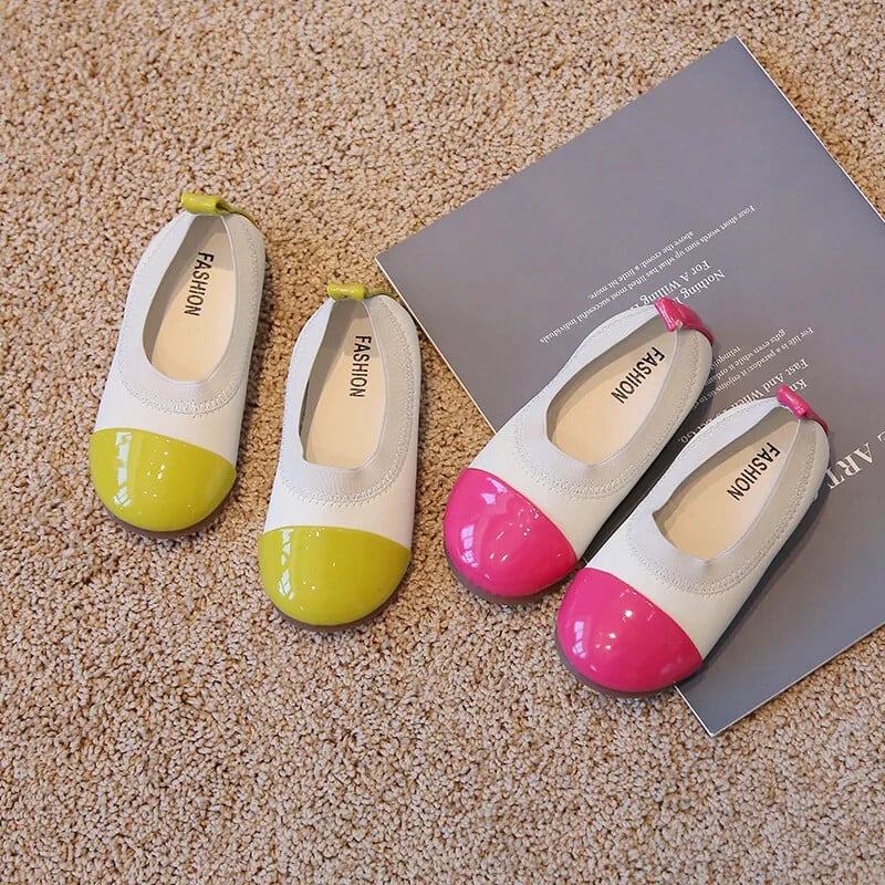 Kevad-sügis painduvad balletikingad beebitüdrukutele Armsad tarretisega lakknahast printsessikingad Mix Color Laste Gilrsi tantsukingad H01093