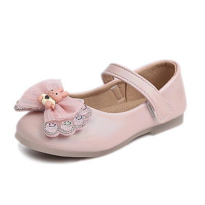 Vöörisõlmega laste esituskingad Laste multifilmi jänkuprintsessi kingad Moodsad tüdrukute nahkkingad 2024. aasta pulmapeoks