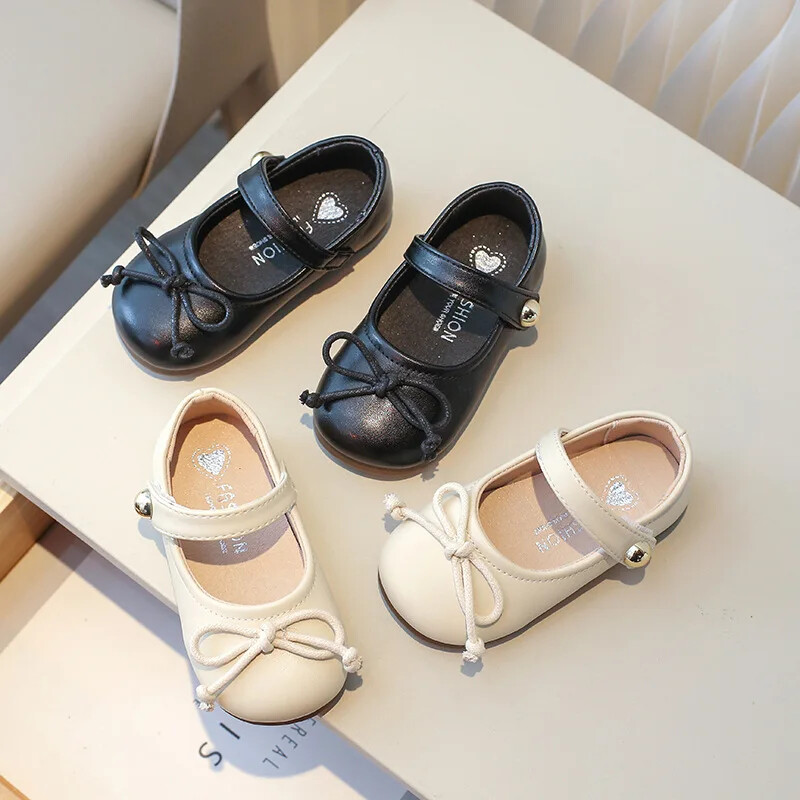 2024. Dječje kožne cipele Dječje ravne cipele Modne crne bež Svestrane baletne cipele za djevojčice Mary Jane Uzročno proljeće jesen