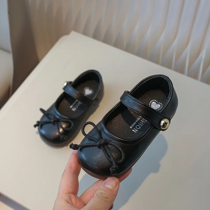 2024. Dječje kožne cipele Dječje ravne cipele Modne crne bež Svestrane baletne cipele za djevojčice Mary Jane Uzročno proljeće jesen