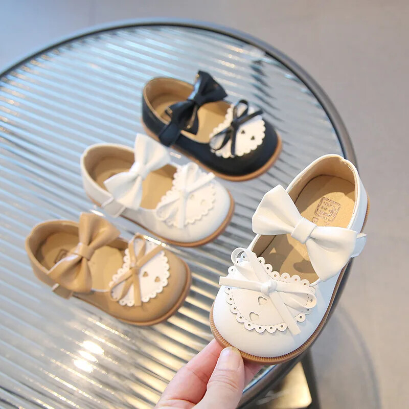 Nove školske cipele za djevojčice Lolita Cosplay uniforma Kožne cipele Lovley Bowknot Runway Blagdanske cipele za zabavu za djevojčice s ravnom petom H01131