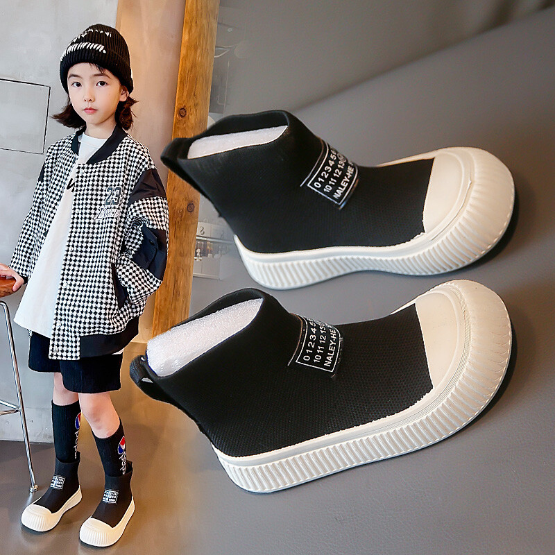 2023. aasta uued sügisesed beebijalatsid Koo hingavad laste saapad, poistele, poolsaapad, pehme tald, vabaaja moed väikelaste tüdrukute saapad