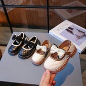 Pantofi Printesa pentru Fete Primavara si Toamna Pantofi Mici din piele in stil britanic pentru copii, cu talpa moale, pentru fetite