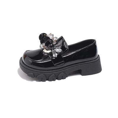 Pearl Water Diamond Pantofi din piele pentru fete, primăvară, toamnă, în aer liber, PU, prințesă, pantofi din piele, mărimea 26-36, sandale de femeie