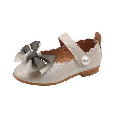 Pantofi pentru fete de toamnă la modă cu bowknot pentru bebeluși pantofi prințesă moale ocazional copii pantofi din piele de mică adâncime pantofi versatili anti-alunecare Mary Janes