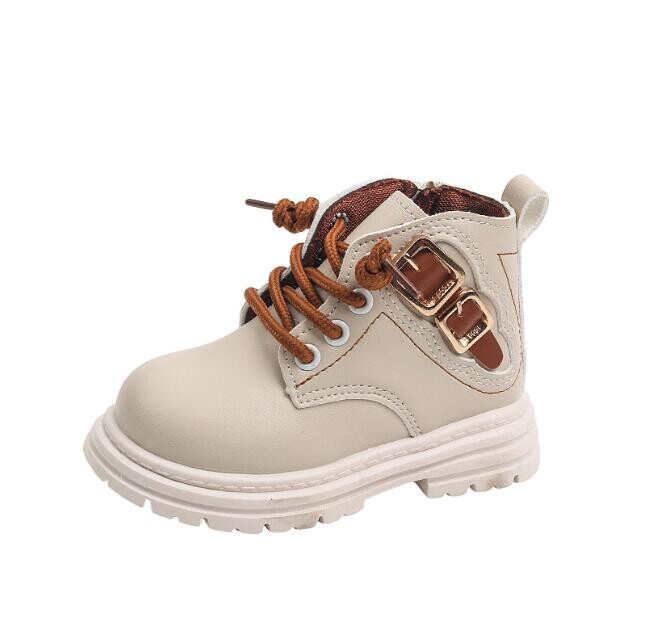 Sügis Uued Laste Poolsaapad Mood Pehme Mugavus Tüdrukutele Poistele Spordijalatsid Ümmarguse ninaga Printsess Tossud Väikelapse nahast lumesaapad