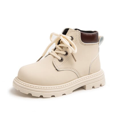 2024 Primăvară Toamnă Iarnă Cizme glezne Pantofi cu platformă pentru fete ușoare Visiniu Bej Negru Băieți Cizme scurte Pantofi super confortabili