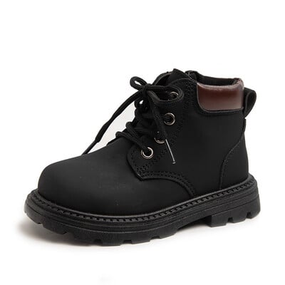 2024 Primăvară Toamnă Iarnă Cizme glezne Pantofi cu platformă pentru fete ușoare Visiniu Bej Negru Băieți Cizme scurte Pantofi super confortabili